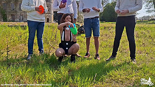 An Egg Hunt That Turns Into a Gangbang Hard for a Very Hot French Rabbit