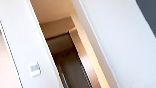 Latina girl and her partner come back from the pool to fuck in their room POV