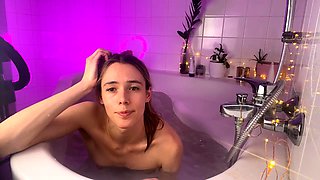 Curly Blonde Teen Records Solo Dildo Masturbation More at