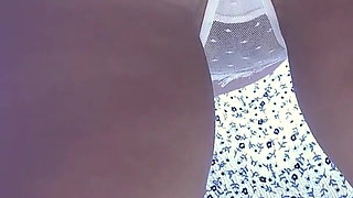 MILF Stepsister Wear No Panties and I Could See Her Juicy Pussy