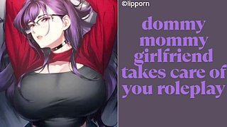 Dominant mommy girlfriend Sann Drean takes care of you in a fun roleplay