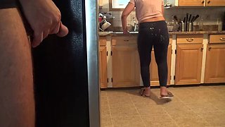 Stepmom Susan Caught Me Masturbating And Cumming On Her Big Ass