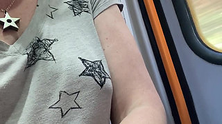 Pussy N Pubes Play in Transport Makes My Fingers Smell Amazing!