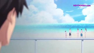 Horny Anime Girl Gets Fucked Hard in Car Backseat - Big Tits, Creampie, Rough Sex