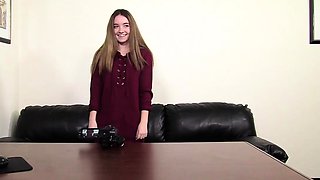 Sexy teen fingered hard and licked after using dildo