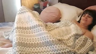 Stepmom Gets Caught Masturbating By Stepson - Big Tits Latina MILF Cums Hard