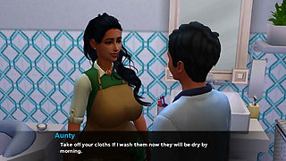 Insimology - Gameplay - Roleplay - Indian Aunty Loves to Sex with Teen Boy