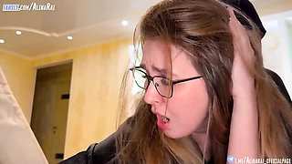 Step Son Creampie - Alina Rai's Pussy Filled With Thick Cum