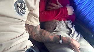 Road to Medellin; Jerkoff and Fingering Pussy with in Service Bus