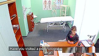 Doctor fucks short haired patient