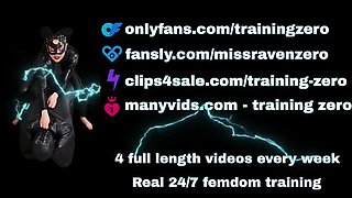 Big Natural Tits Femdom Bondage - Masked Slave Gets Pegged & Whipped in HD