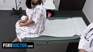 Naughty latina Apryl Rein makes a deal with her doc for faux chastity certificate - crank doctor