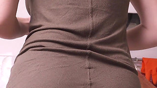 Hot Wife Cooking and Flashing Ass