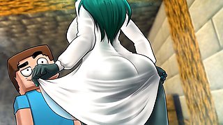 Steamy Minecraft giantess parody with Lewdgames01 giving a wild blow and more