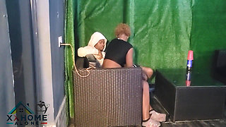 Hot Karashika Rides Big Cock at the Pool Side After Her Swimming Section