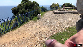 Public Dick Flashing - Girl Help Me to Cum in Mountains