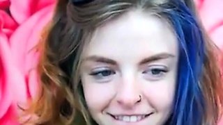 Emo 18-Year-Old With Tattoos Masturbates on Webcam