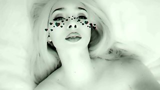Amateur blonde teen stunner gobbles hard pov cock