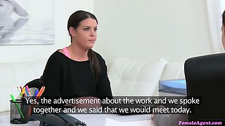 I turn a innocent beauty into my intimate fuck dildo during a casting - chick agent