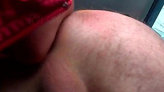 Russian Brunette MILF Licks My Ass in Car POV