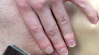 Shaving My a Bit Hairy Pussy