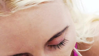 Blonde Russian Teen Daruma Rai POV Foreskin Play BBC Blowjob