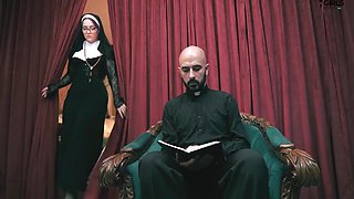 Nun Madalena Is A Virgin And Can Only Fuck Her Ass, The Priest Broke Into The Naughty Girl Hot