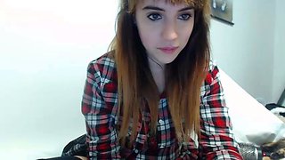 Non stop blonde with big boobs cock jerks off on the bed