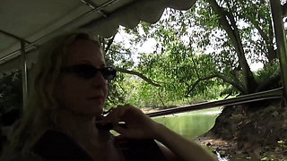 Amateur Blonde Wife Enjoys Oral Sex Outdoors