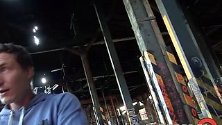 Couple SWAP FUCK! FOURSOME in PUBLIC with LULLU GUN and