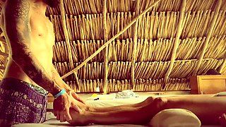 a massage with a happy ending on the beach