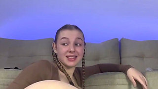 First Time Anal Fuck with Big Dildo