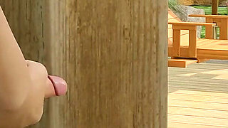 I'm a Cuckold, My Wife Sucks a Big Black Cock by the Pool on the Beach