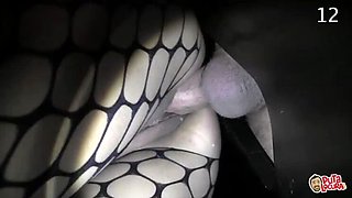 Katia Takes 17 Cocks at Gloryhole - Big Tits Blowjob & Cumshot