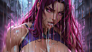 Lustrender: Fiery Witch Duo Lesbian Cum Swallow Ruins - Ai Video