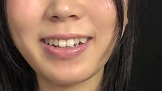 Ena Yuzuriha Takes the Dildo Deep, Warm Saliva Dripping as She Looks up with Teary Eyes - POV