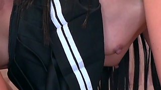 First Time Spitroast for Hot Schoolgirl - 4K