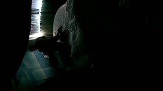 Amateur fetish big booty bitch riding with her bum