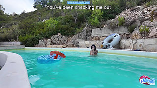 I Fuck the Guy From the Pool in Marseille - Voyeur POV Hard French Fuck