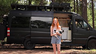 Stepsister shows off new van on her vlog