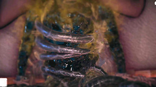 B025 Asian Beauty Tentacbondage Slave Face Sitting, Farting, Anal Licking