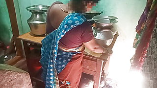 Indian desi wife When cooking have a sex hasband