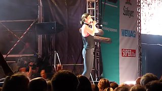 Lena meyer-landrut sperm in nose cameltoe pussy ass on stage
