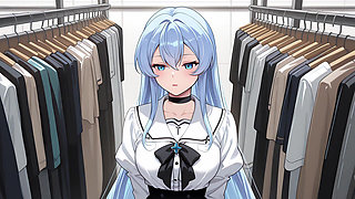 Esdeath Came to Buy New Sexy Lingerie and Have Some Fun with a Pink Dildo. Esdeath Hentai Cosplay