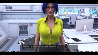 Stranded in Space - Blue Haired Big Tits MILF Wants to Talk