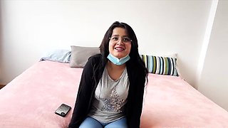 Mexicana blowjob with her big boobs
