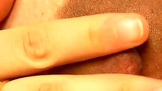 Pregnant Stepsister Masturbates with a Vibrator and Does Camel Toe Pussy in Panties Then Examines Herself in White Medical Latex