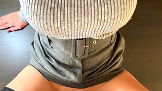 boss fucked secretary on desk in office