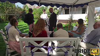 BRIDE4K. The secret to a Happy Marriage is the Bride's Big Natural Tits