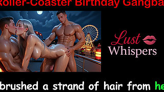 Roller-coaster Birthday Gangbang - English Sex Story